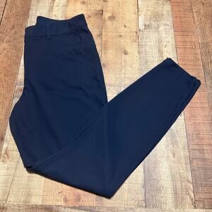 Lululemon Women's Navy Blue City Sleek Slimfit HR Pants Sz 32 Workwear Comfort